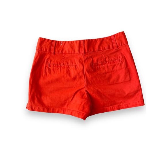 Loft Riviera Shorts Chino Size 2 Women's Orange Cotton - Picture 3 of 6